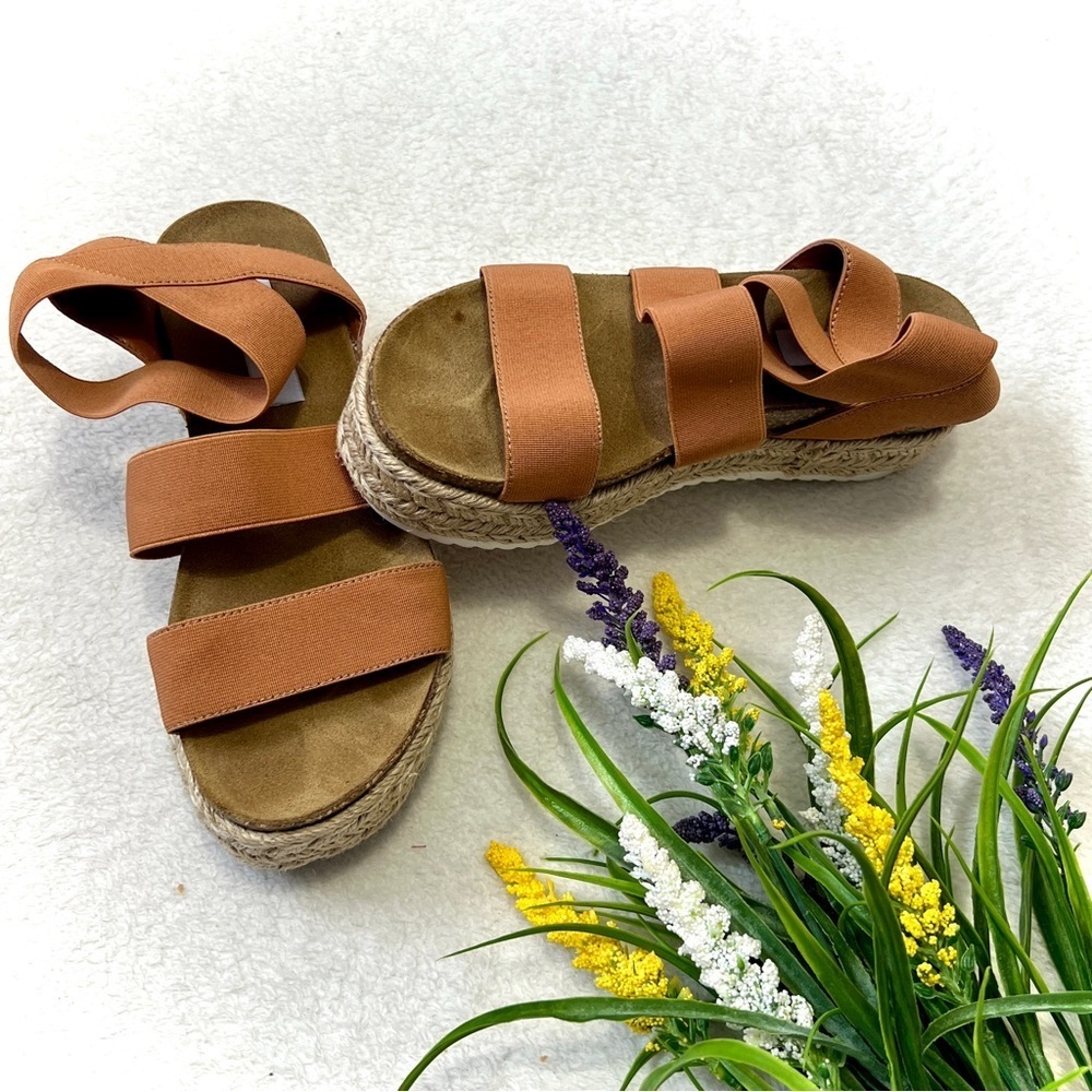 Steve Madden Kimmie Flatform Espadrille Sandals - Size 6